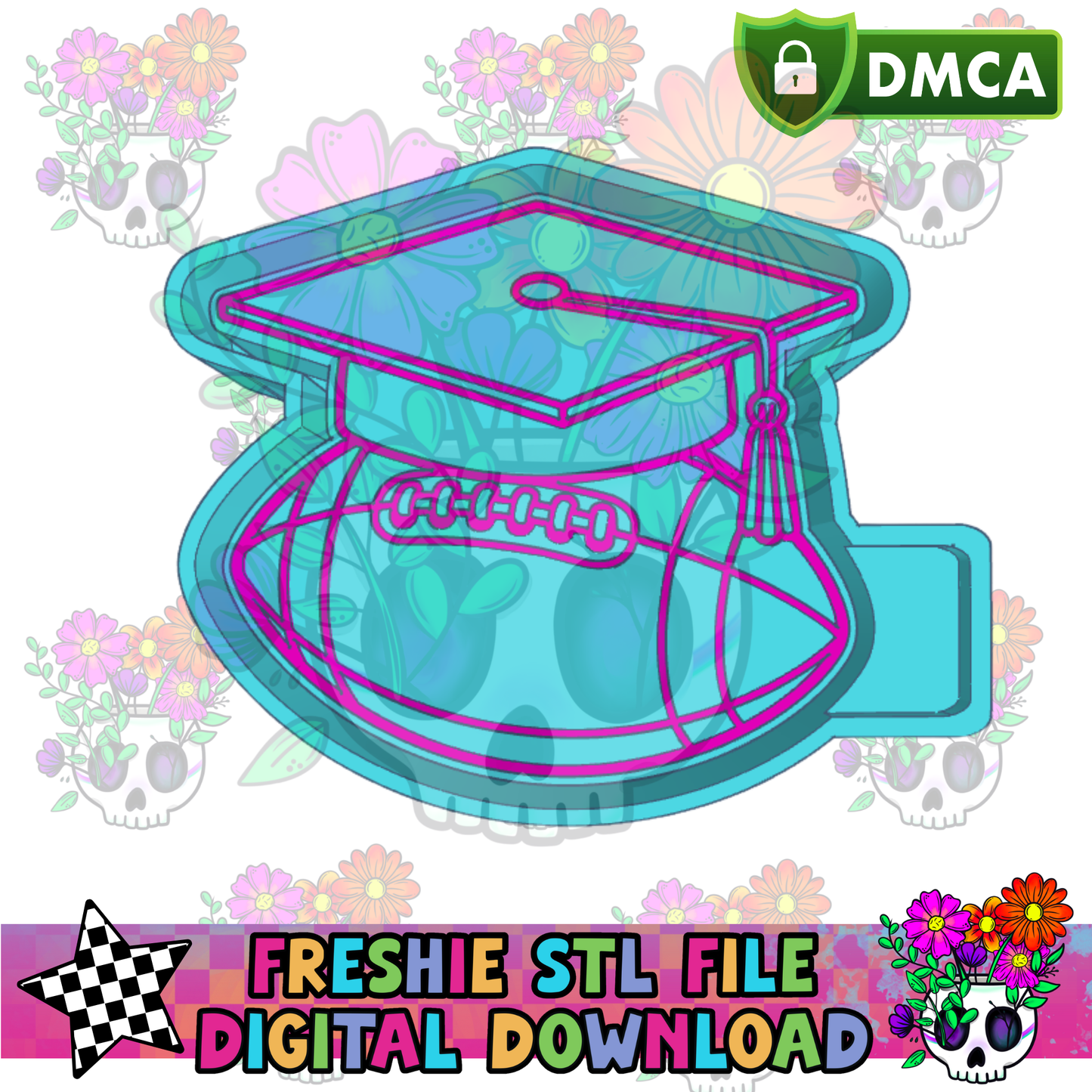 Football Grad Mold Maker STL File