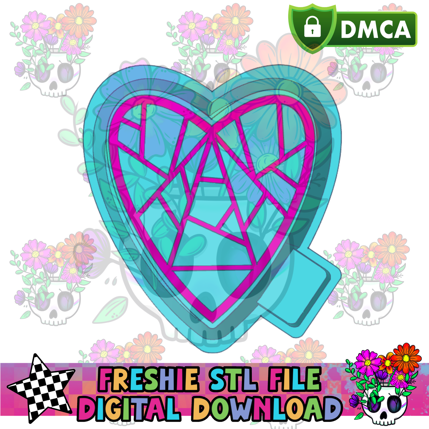 Fractured Heart Mold Maker STL File