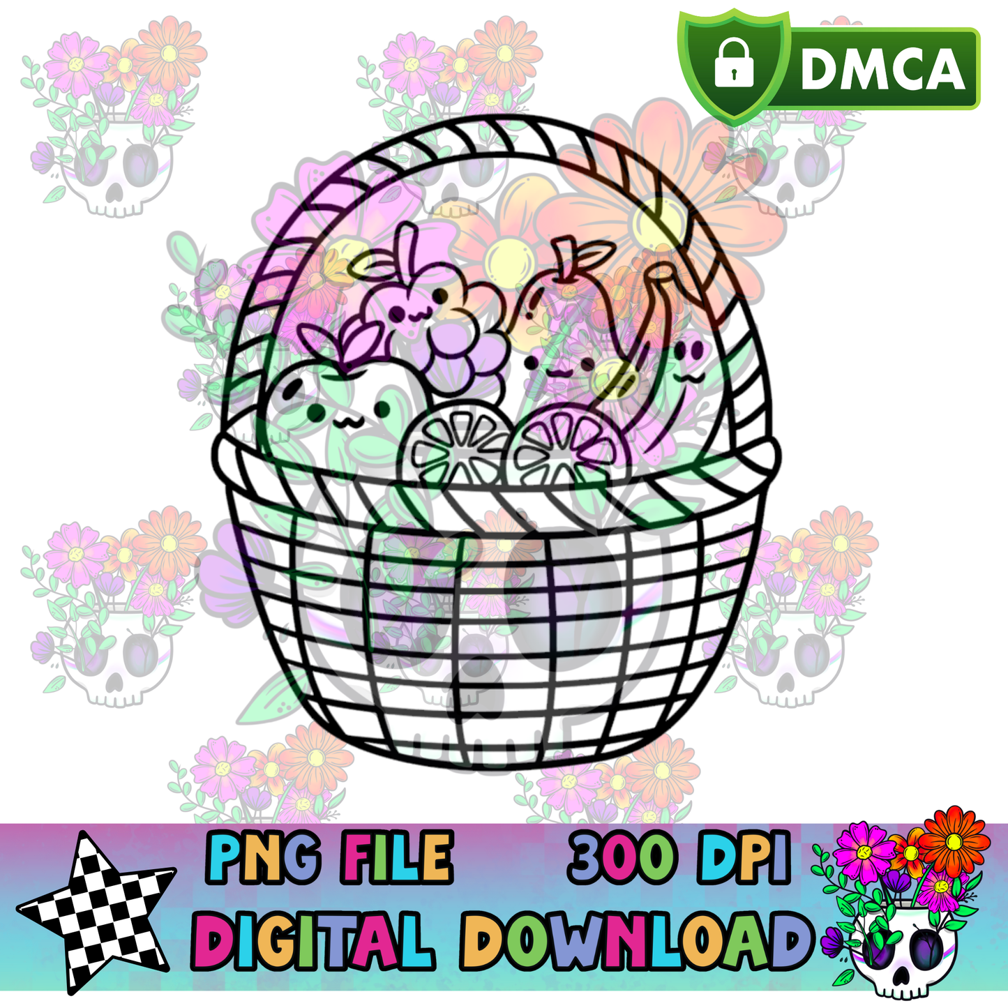 Fruit Basket - PNG