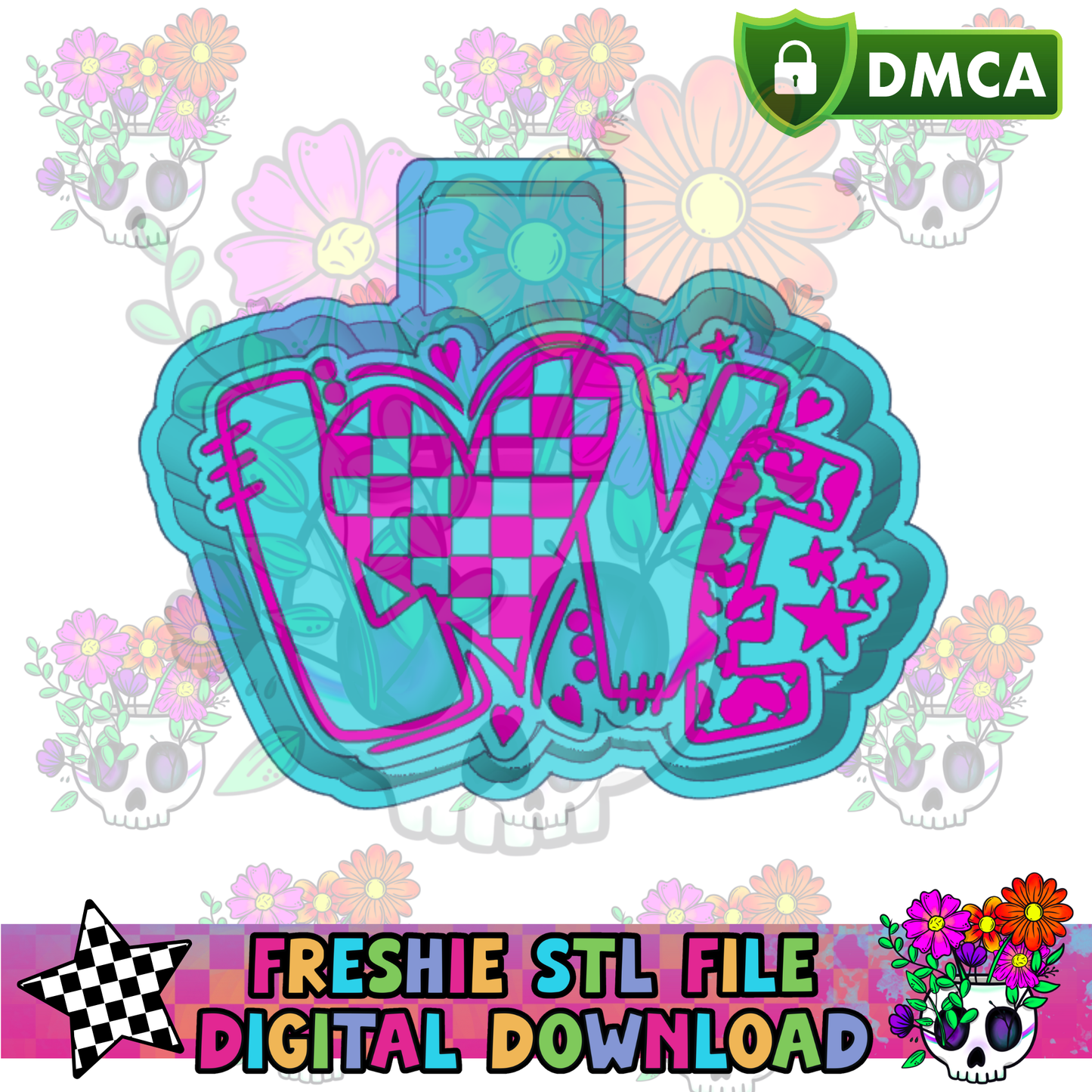 Funky Love Mold Maker STL File