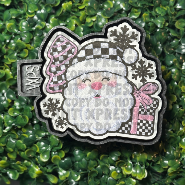 Fuzzy Santa Mold + Cardstock