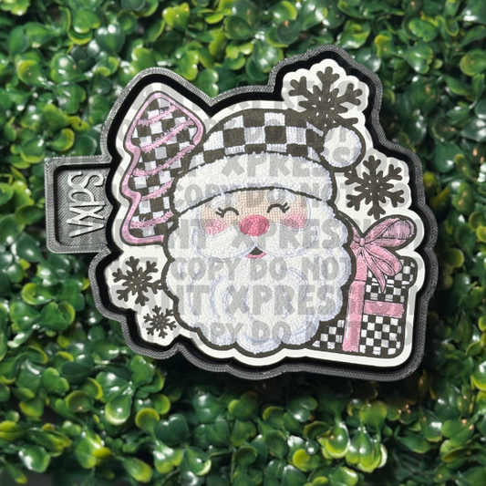 Fuzzy Santa Mold + Cardstock