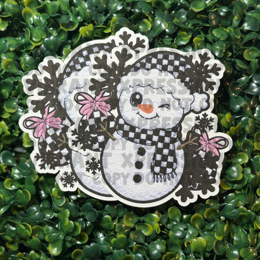 Fuzzy Snowman - Cardstock