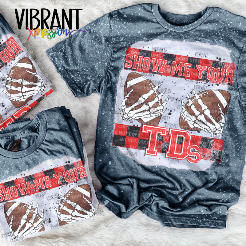 South Eastern Conference Inspired Show Me Your TD's Bleached T-Shirts