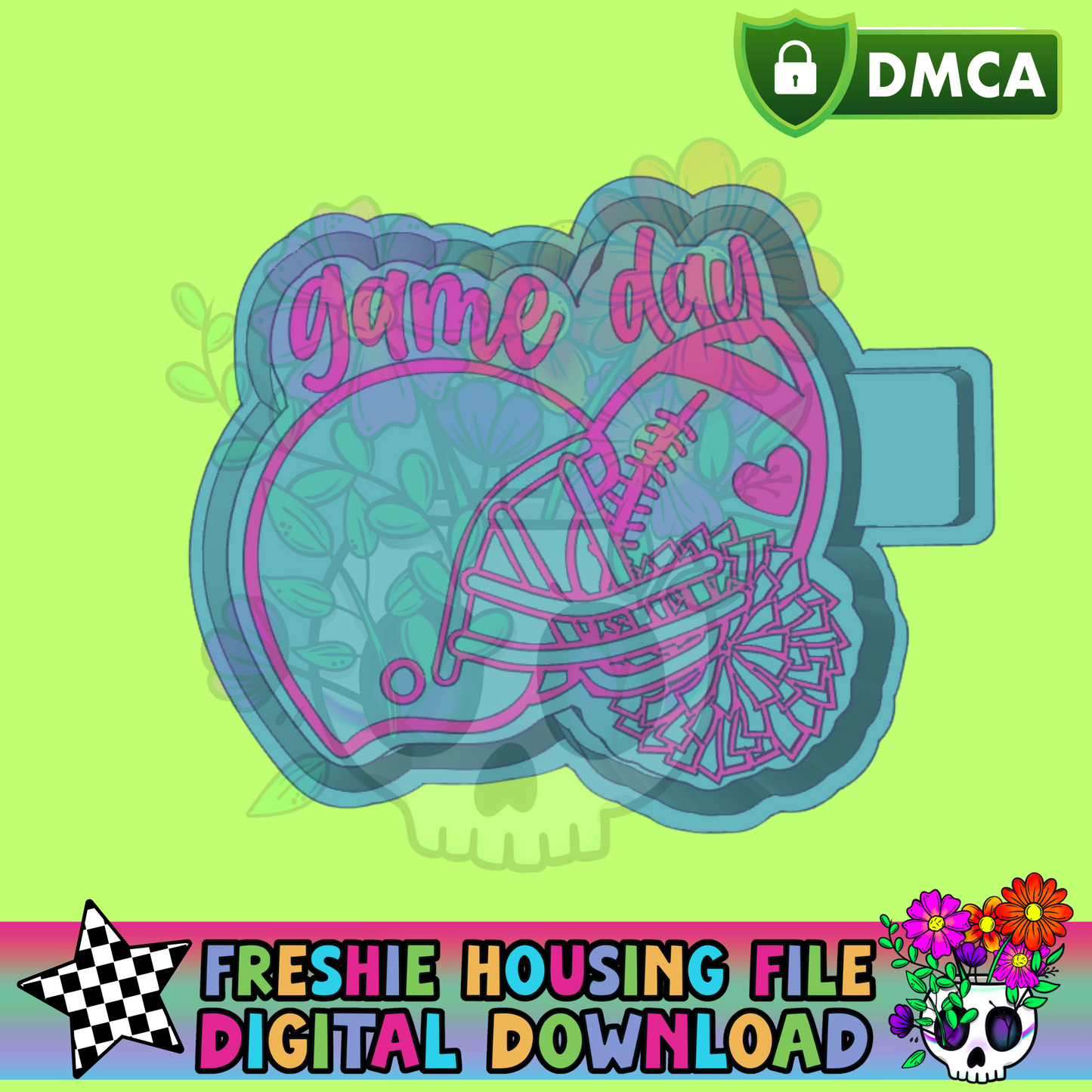 Game Day Pompom Mold Maker STL File