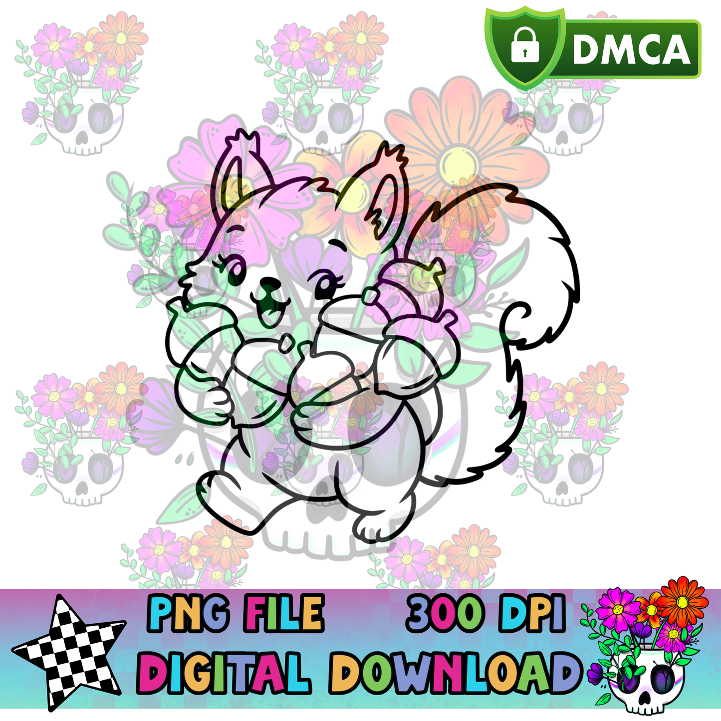 Gathering Squirrel - PNG