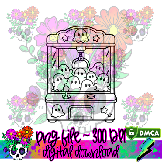 Ghost Claw Machine - PNG