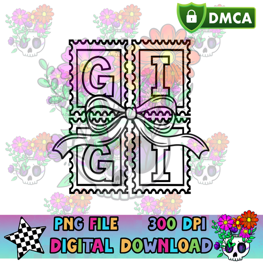 Gigi Bow Stamp - PNG