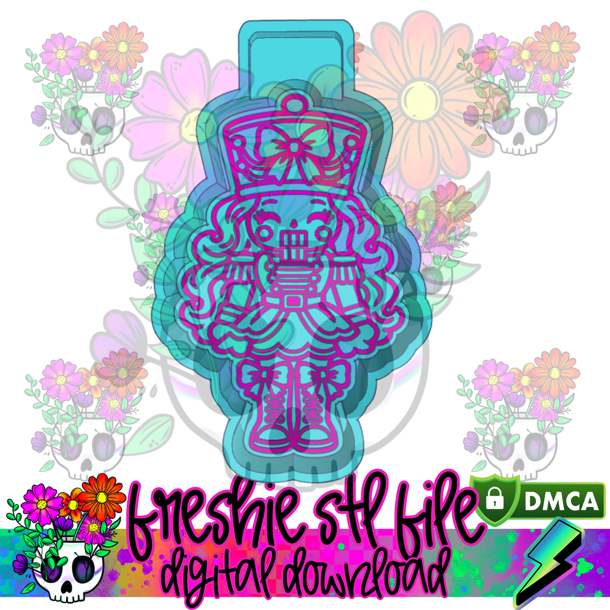 Girl Nutcracker Mold Maker STL File