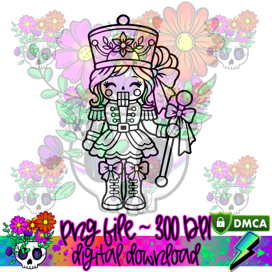 Girl Nutcracker Baton - PNG
