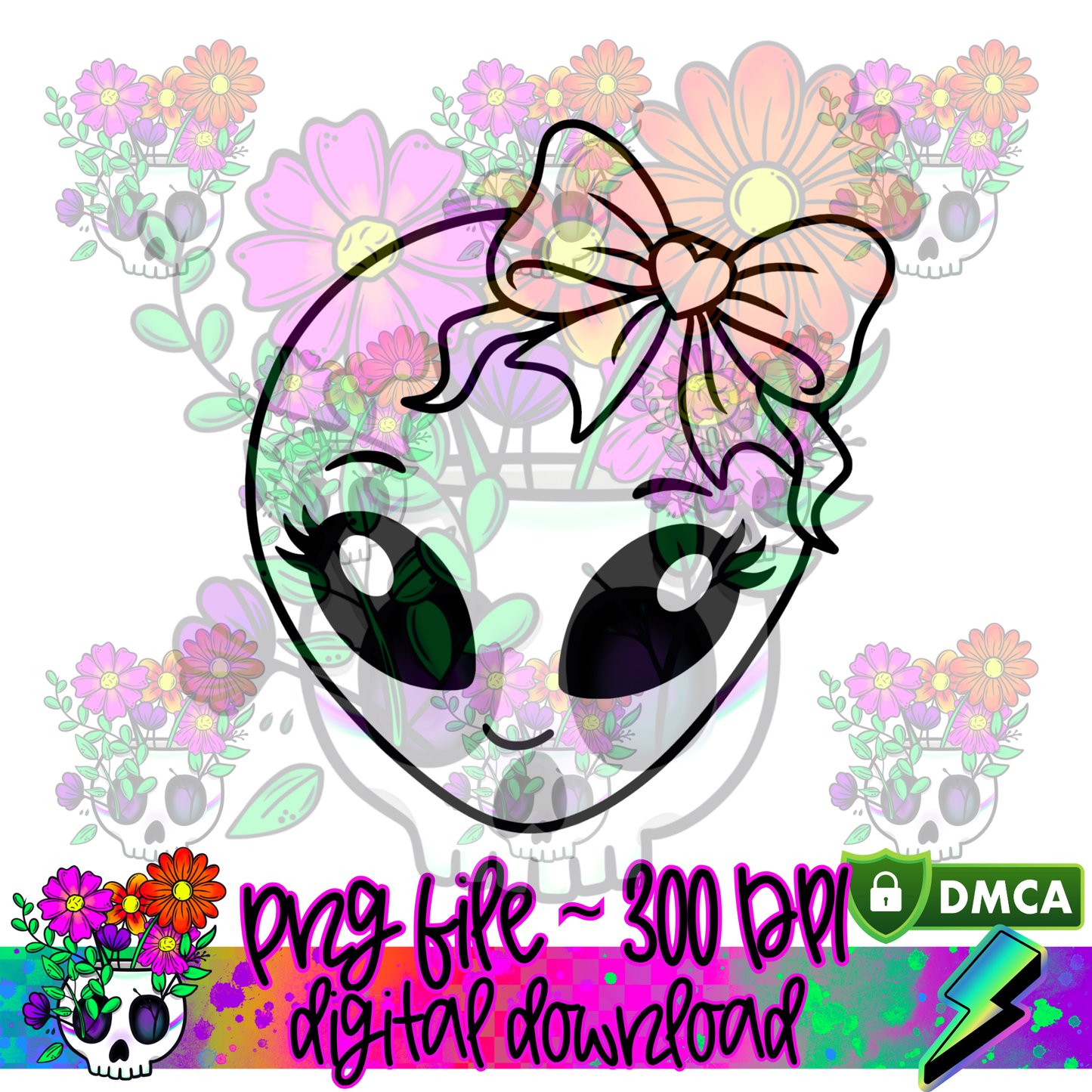 Girly Alien - PNG