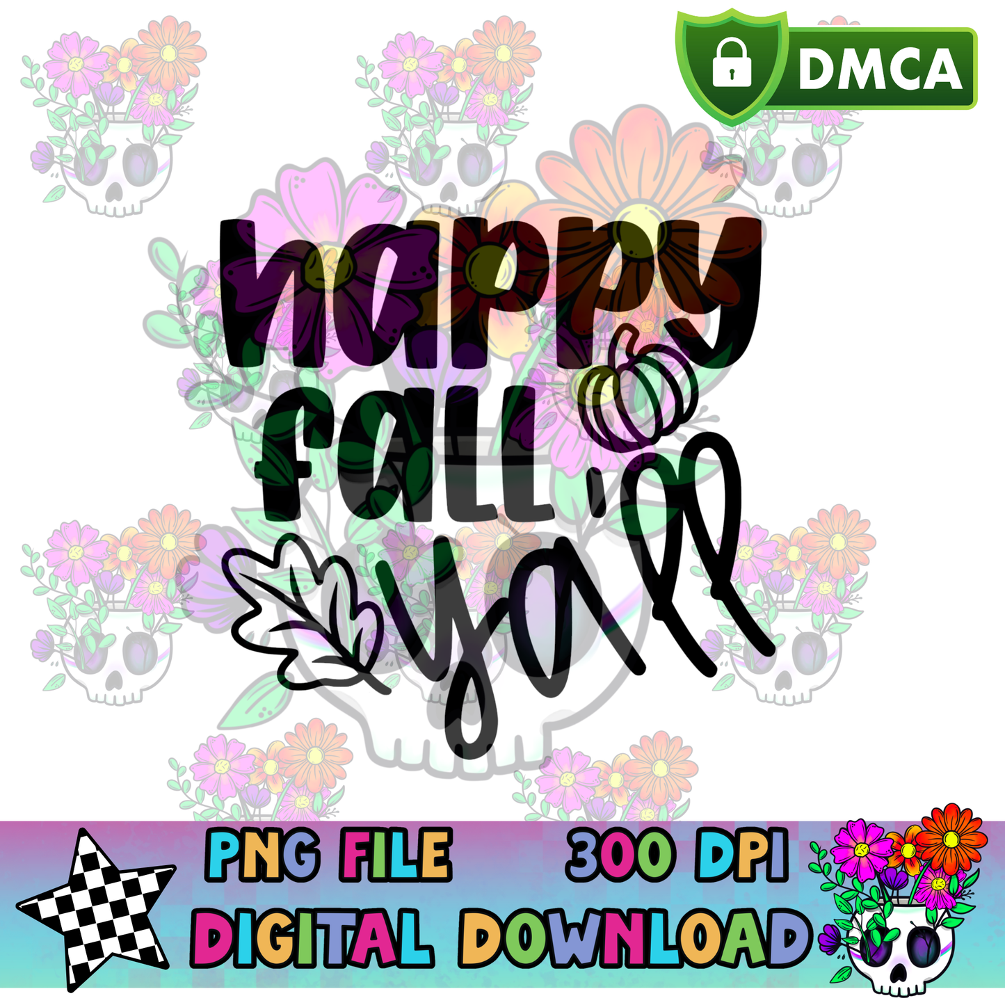 Happy Fall Y'all - PNG
