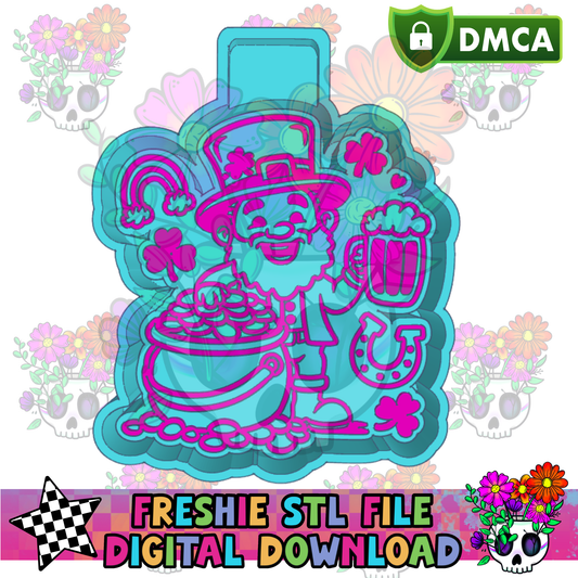 Happy Leprechaun Mold Maker STL File