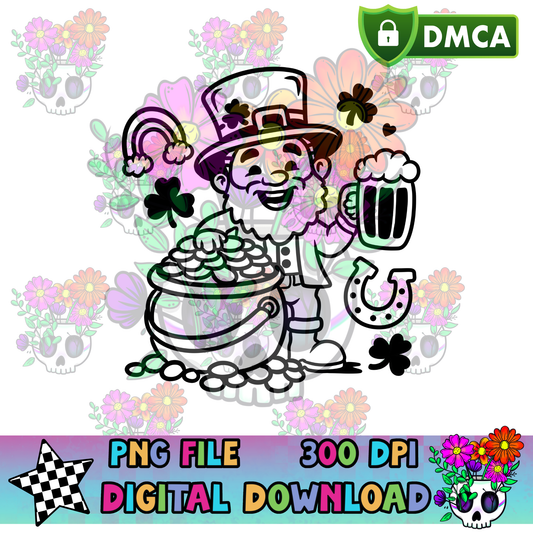 Happy Leprechaun - PNG