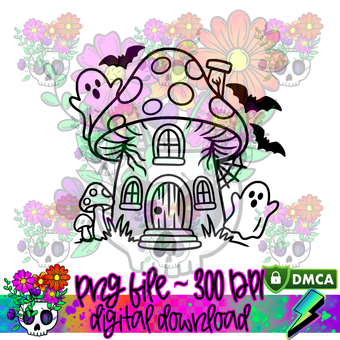 Haunted Mushroom House - PNG