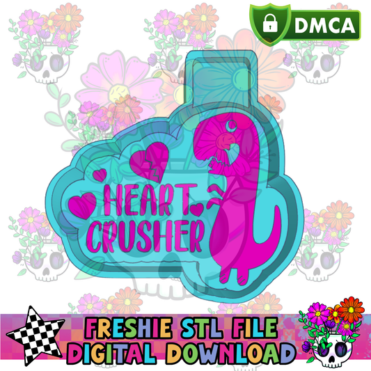 Heart Crusher Dino Mold Maker STL File