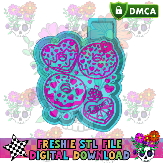 Heart Donuts Mold Maker STL File