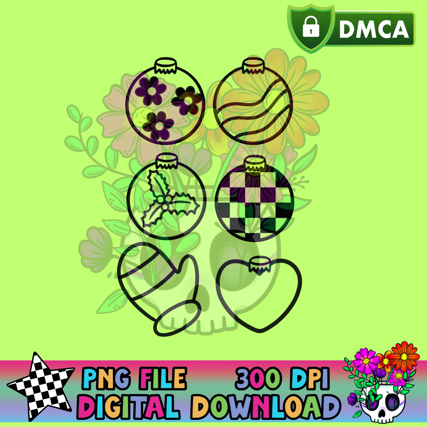 Holiday Ornament- PNG