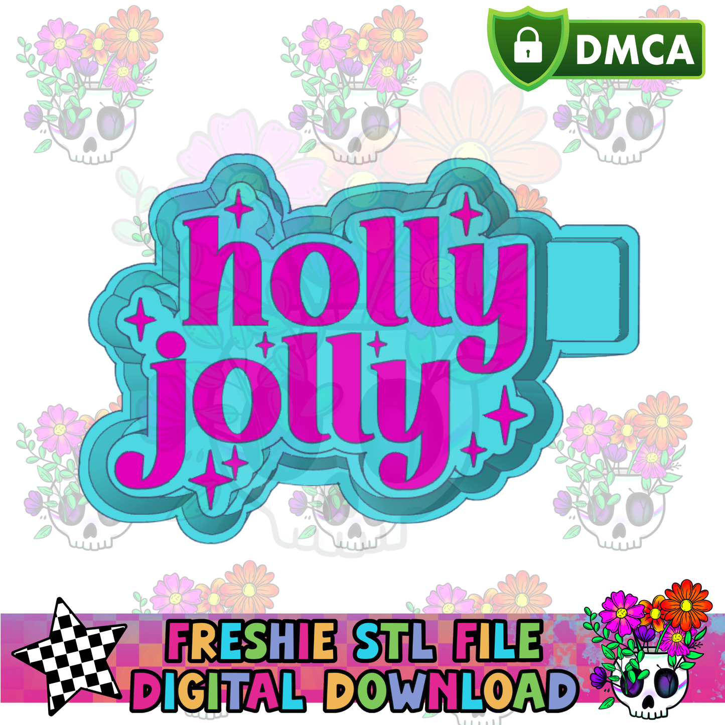 Holly Jolly Mold Maker STL File