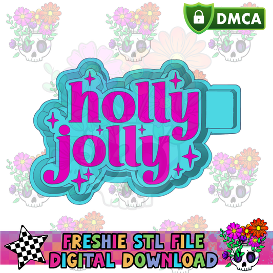 Holly Jolly Mold Maker STL File
