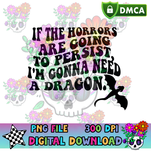 Horrors Persist Dragon - PNG
