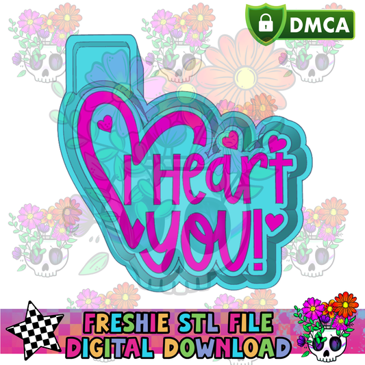 I Heart You Mold Maker STL File
