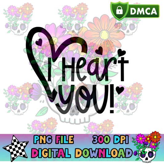 I Heart You - PNG