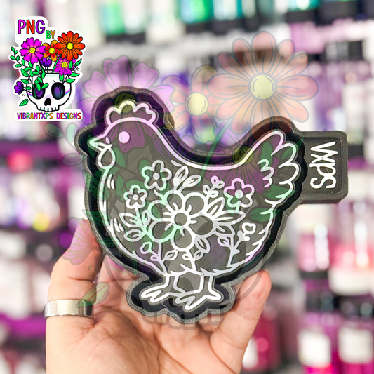 Floral Chicken - Freshie Mold