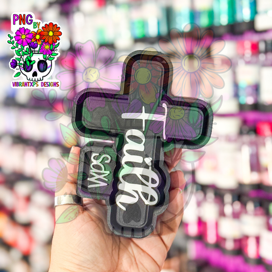Faith Cross - Freshie Mold