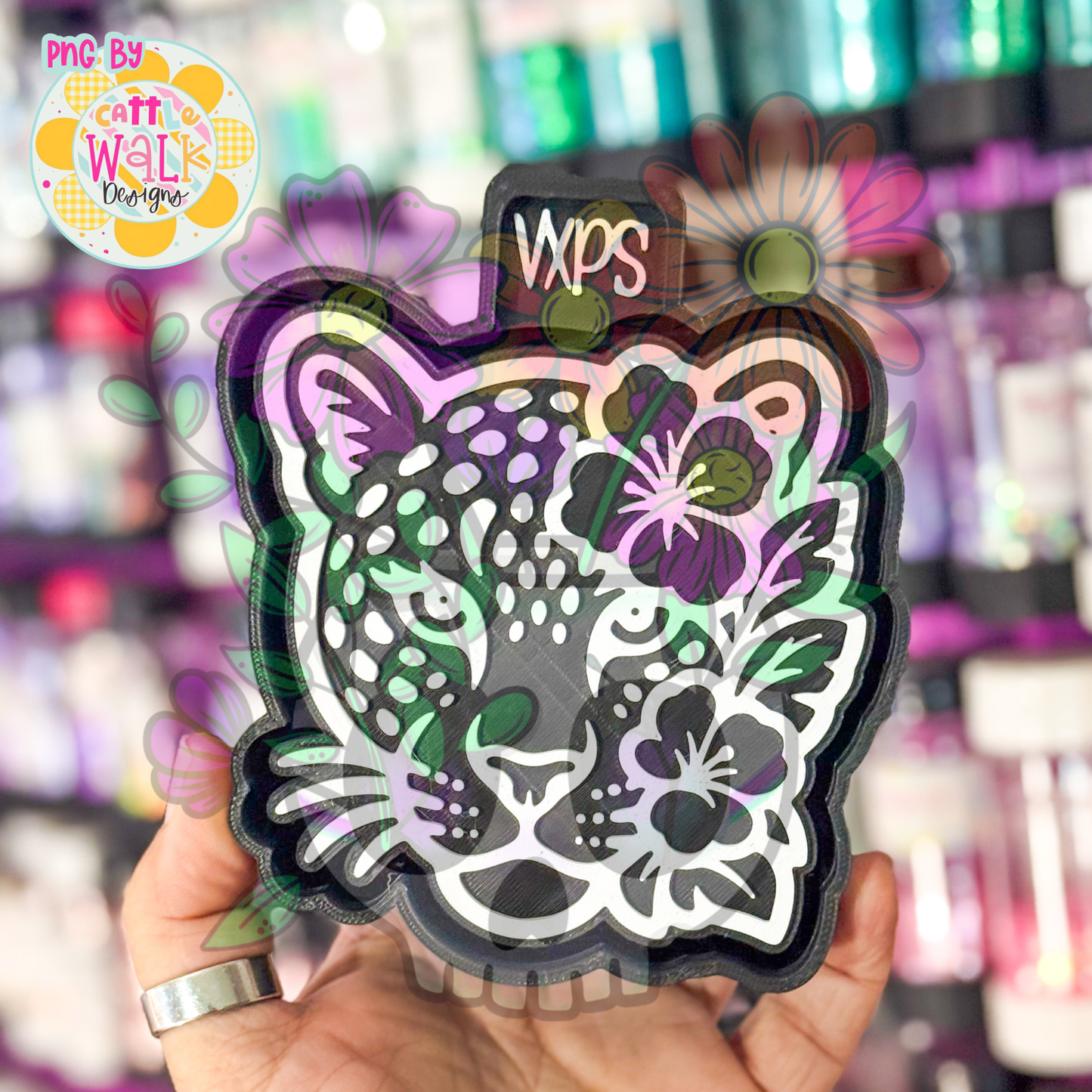 Floral Cheetah - Freshie Mold