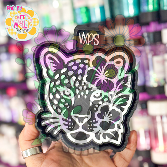 Floral Cheetah - Freshie Mold