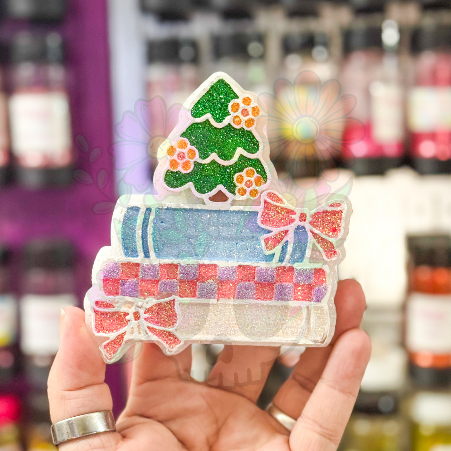 Christmas Bookstack Freshie Mold - Semi Exclusive