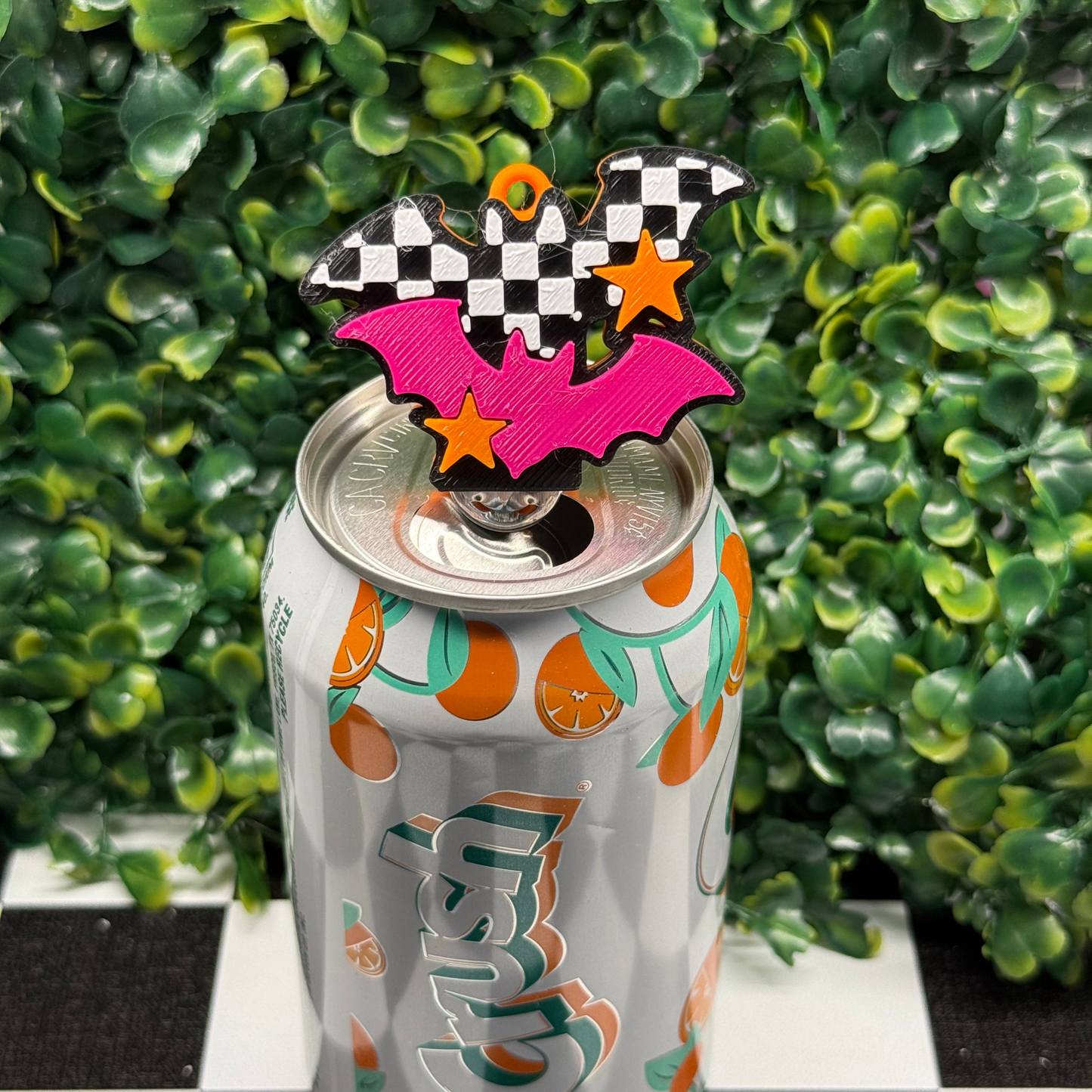 Checkered Bat Can Tab Opener