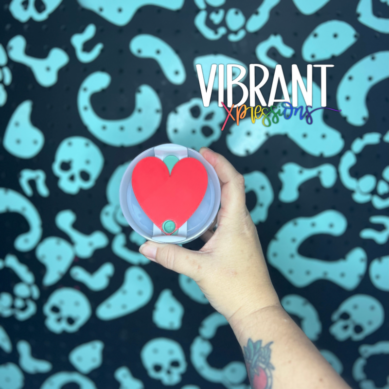 Hearts 40 oz Tumbler Toppers