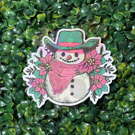 Cowboy Snowman - Cardstock