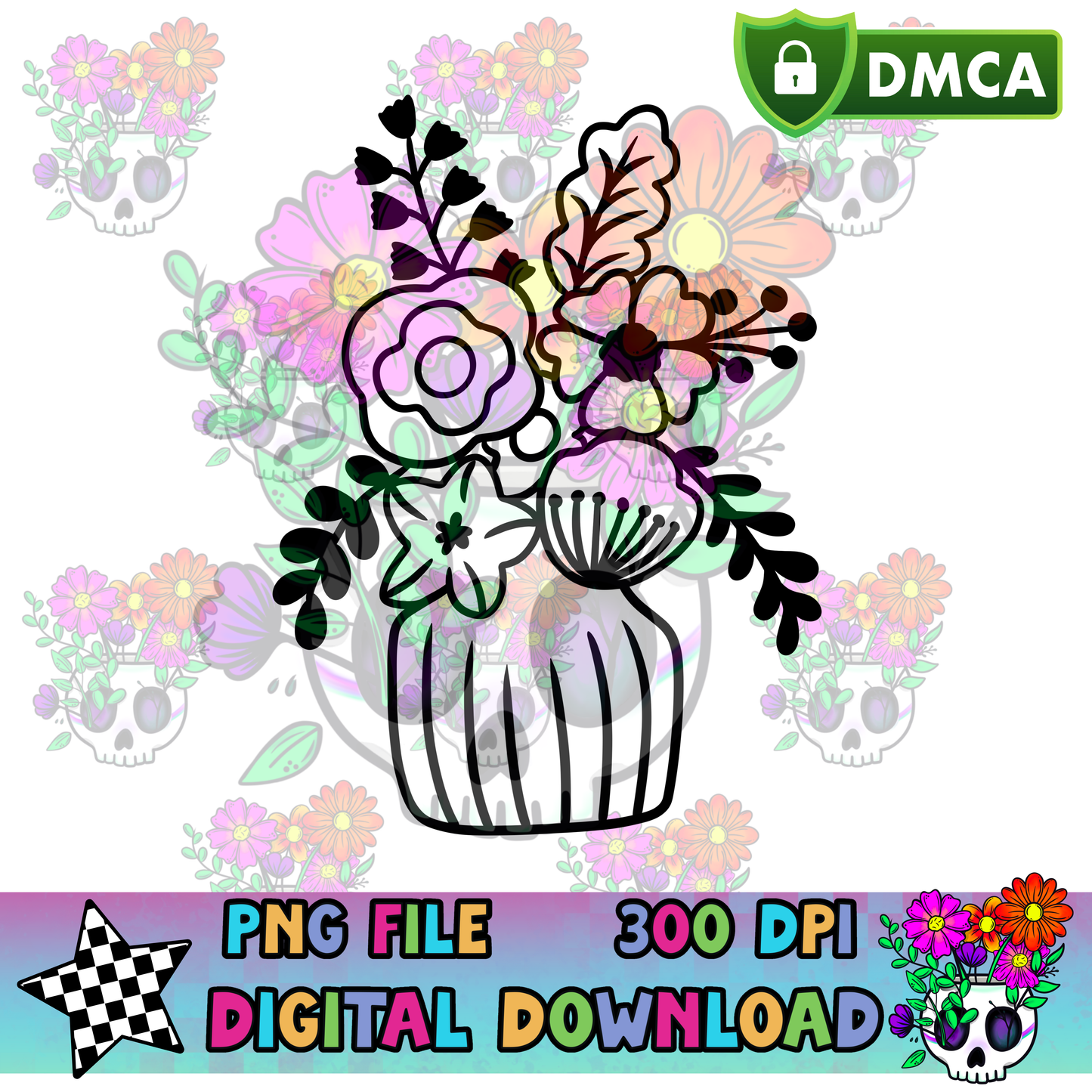 Vase of Flowers - PNG