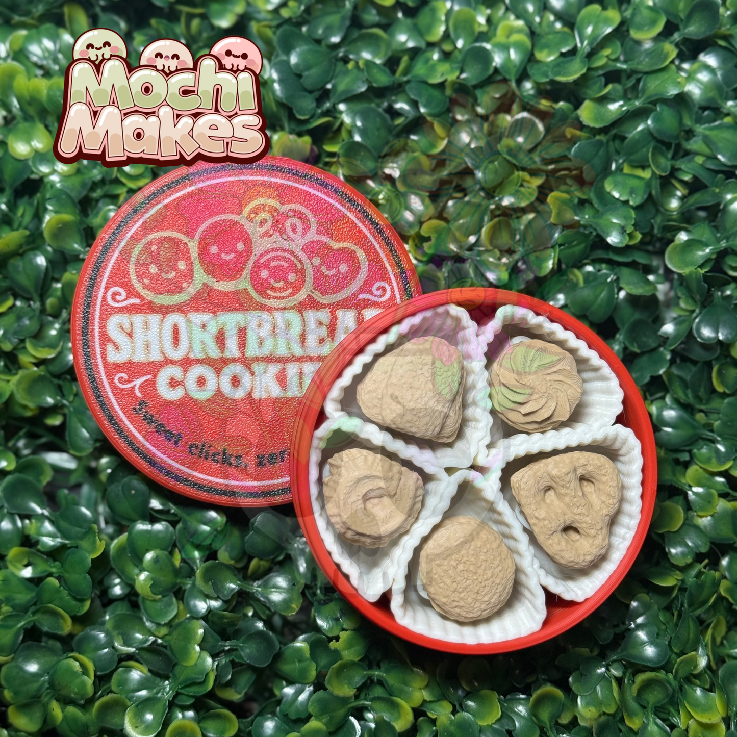 Short Bread Cookie Tin Fidget Clicker