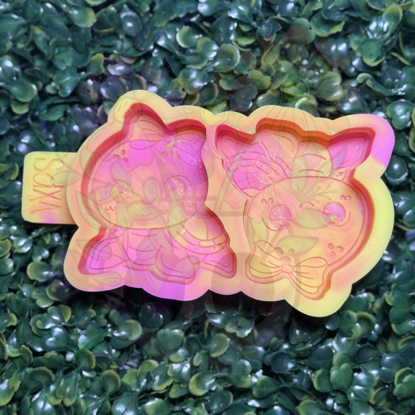 Cute Turtle Bow Vent Tray - Freshie Mold