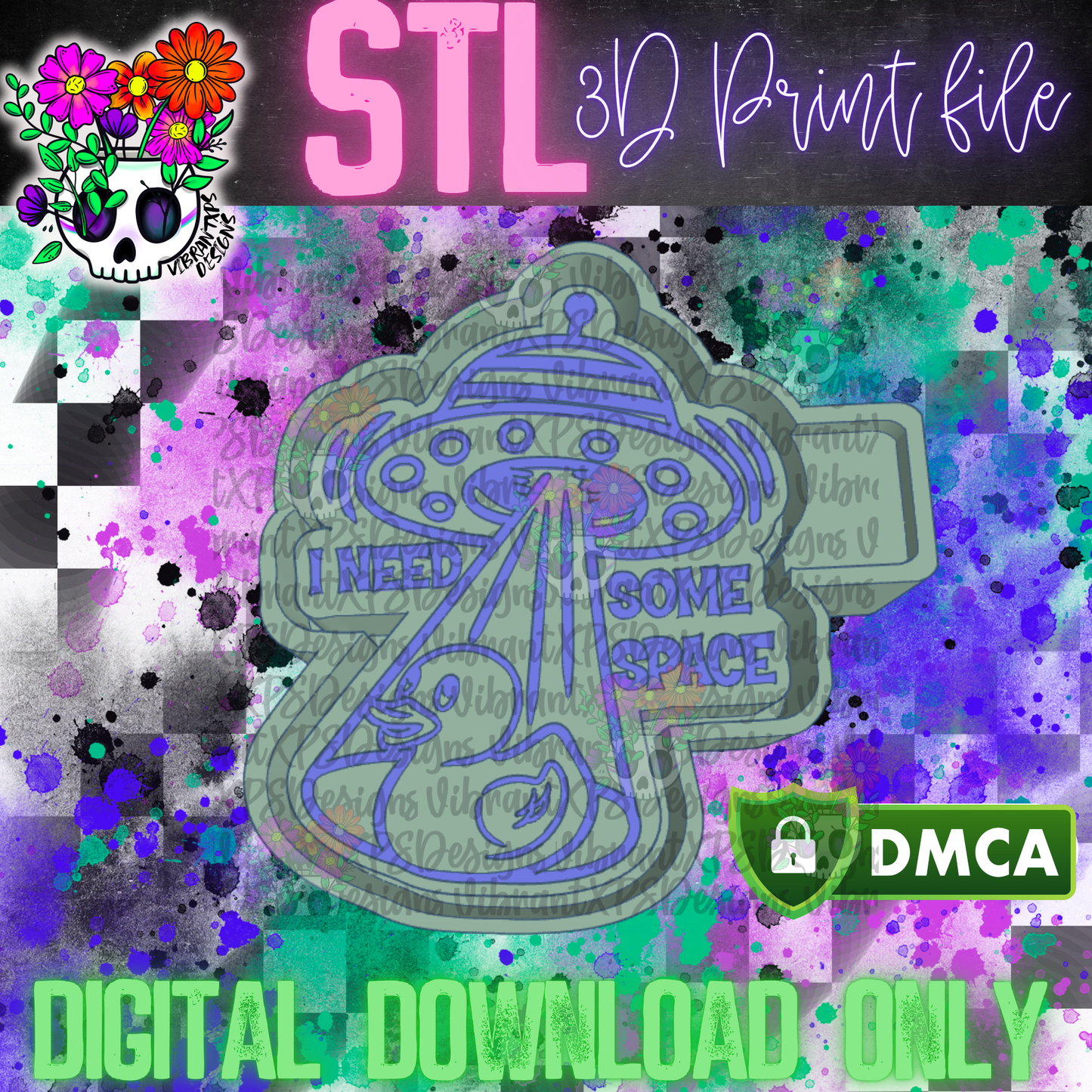 I Need Some Space Mold Maker STL File