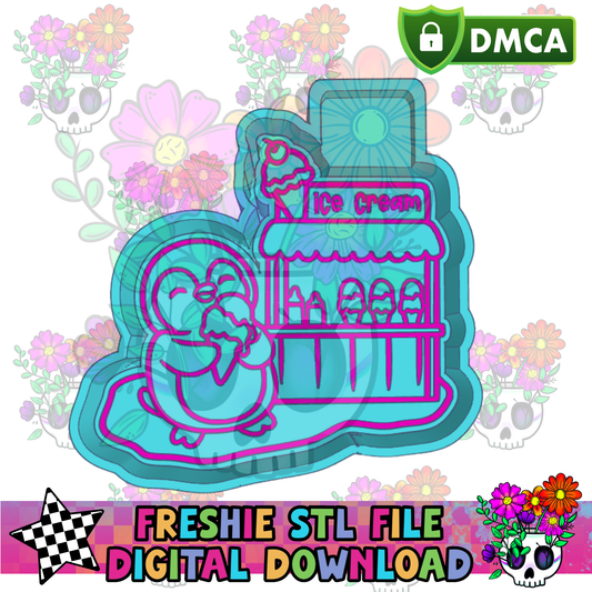 Ice Cream Shop Penguin Mold Maker STL File