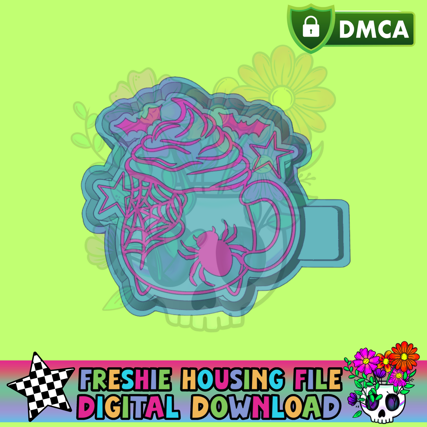 Haunted Cauldron Mug Mold Maker STL File