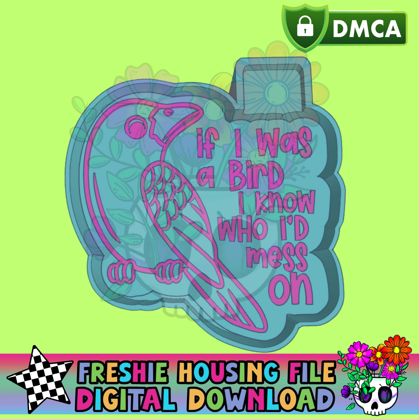 If I Was a Bird Censored Mold Maker STL File