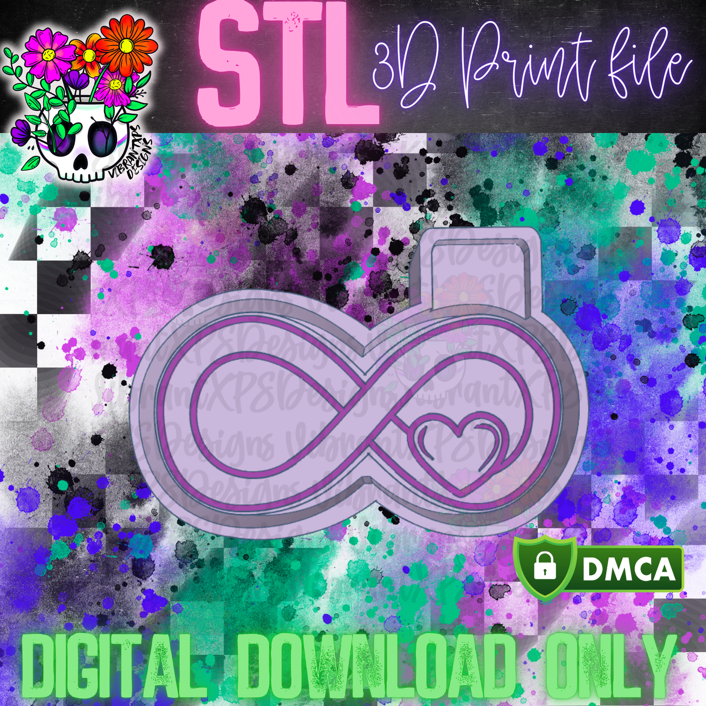 Infinity Heart Mold Maker STL File