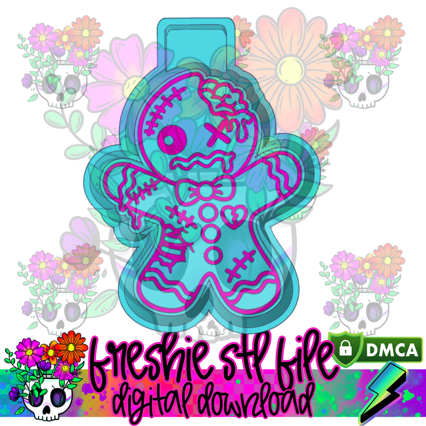 Injured Gingy Mold Maker STL File
