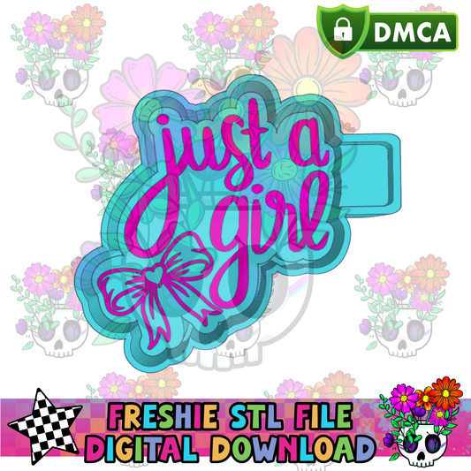 Just a Girl Bow Mold Maker STL File