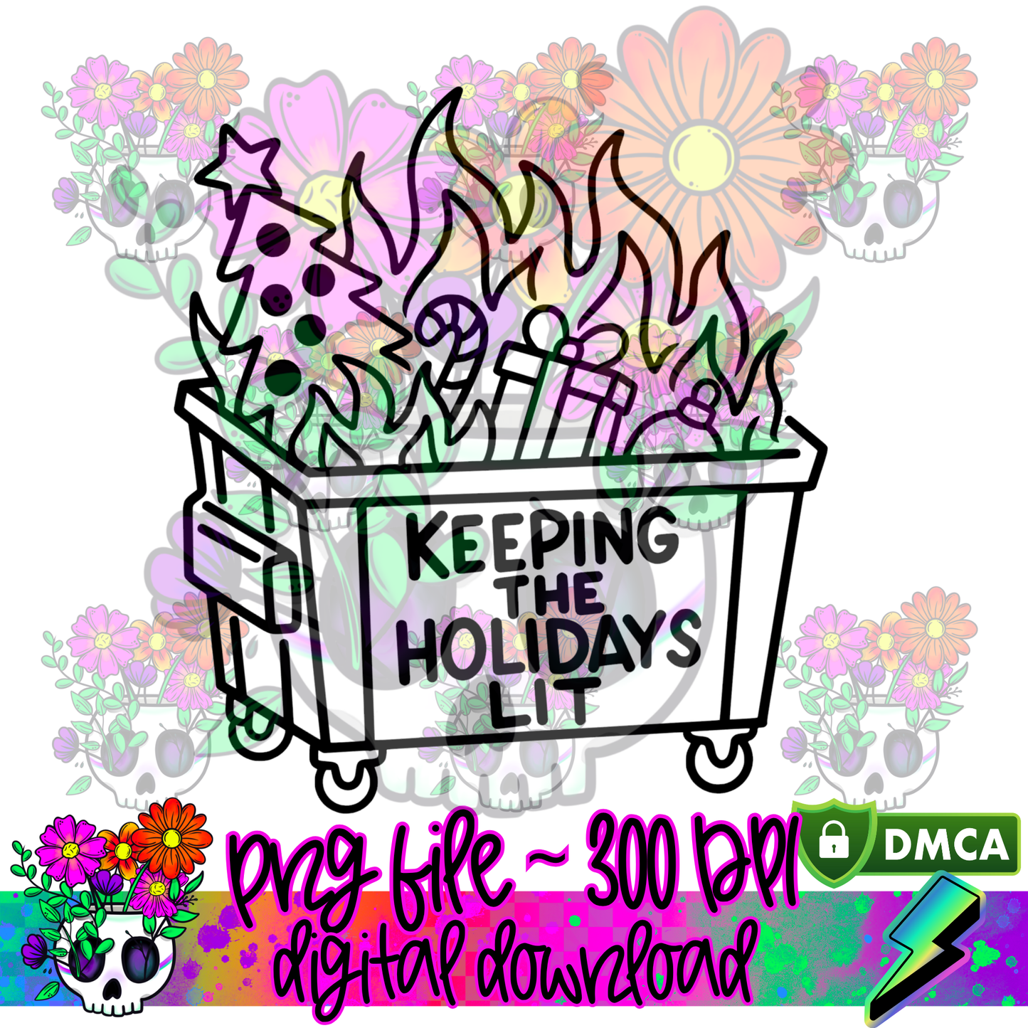 Keeping the Holidays Lit - PNG