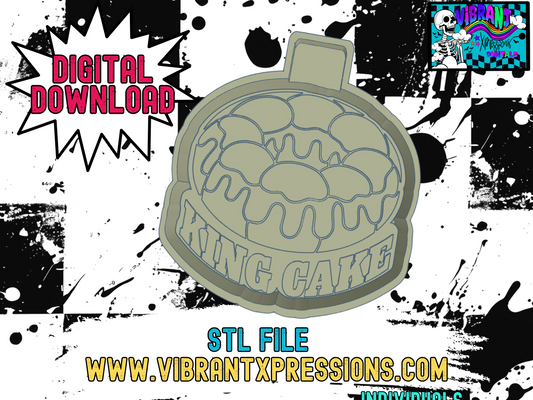 King Cake Cake Mold Maker STL File