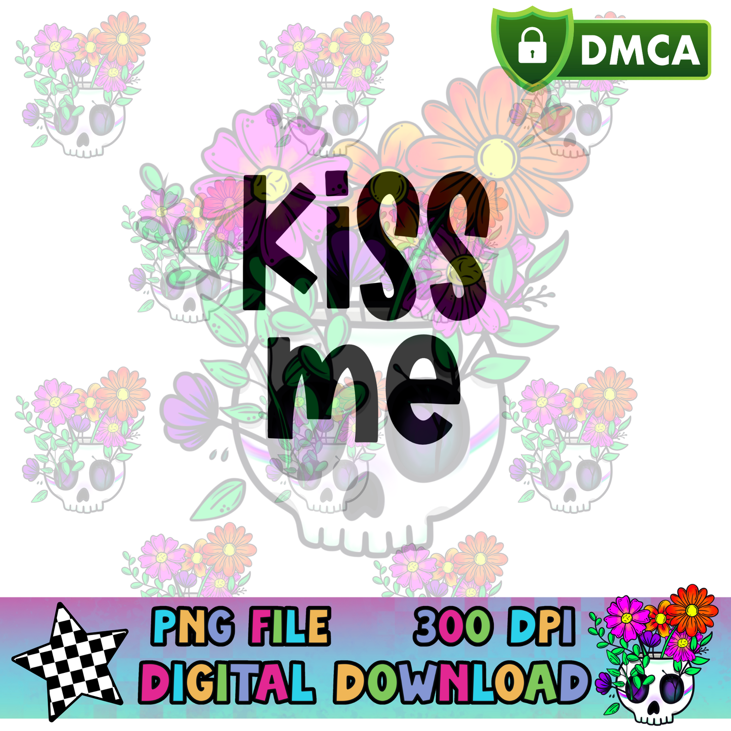 Checkered Heart Inserts - PNG