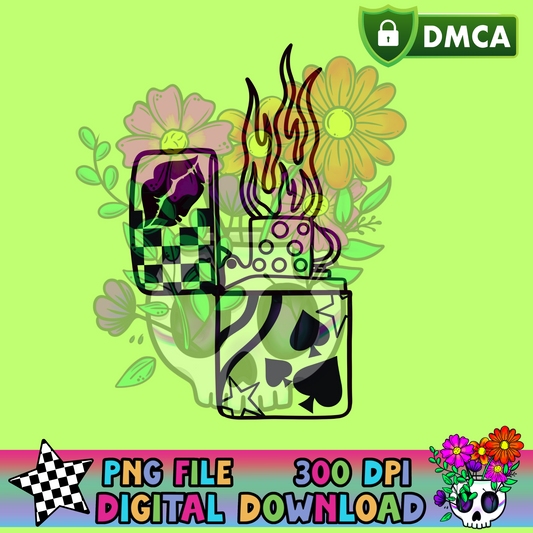 KIssing Spades Lighter - PNG