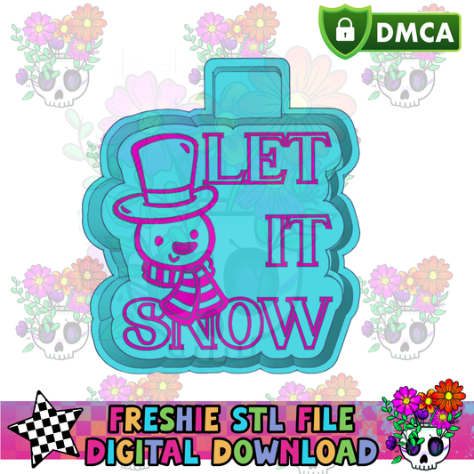 Let It Snow Mold Maker STL File